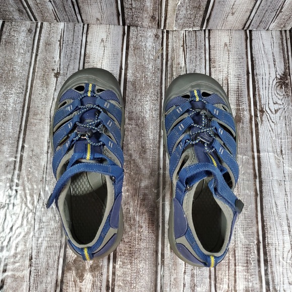 KEEN Men\'s Newport H2 Waterproof Sandals Blue Yellow Hiking Shoes 1009962 Size 7 main image 7